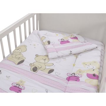Lenjerie Teddy Play Pink 3 piese 120x60