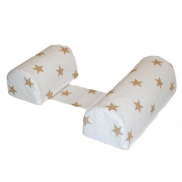 Perna anti-rasucire si pozitionare bebelusi Cream Stars Perna anti-rasucire si pozitionare bebelusi Cream Stars