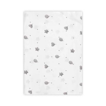 Cearsaf de pat Lorelli Classic 150 x 100 cm Train Grey