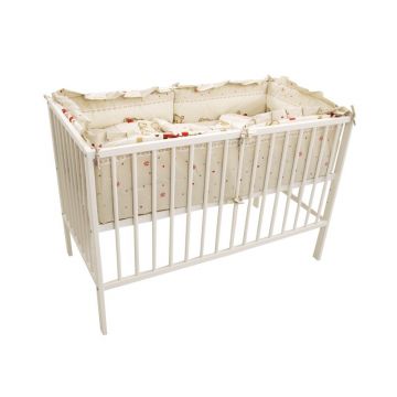 MyKids - Lenjerie 4+1 piese Teddy Toys Maro 140x70 cm