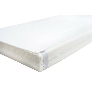 Protectie saltea, B몺, Impermeabila, Pentru patut de dimensiunea 120x60 cm, Din poliuretan, Spalare la 95 grade, 0 luni+, White Protectie saltea, B몺, Impermeabila, Pentru patut de dimensiunea 120x60 cm, Din poliuretan, Spalare la 95 grade, 0 luni+, White