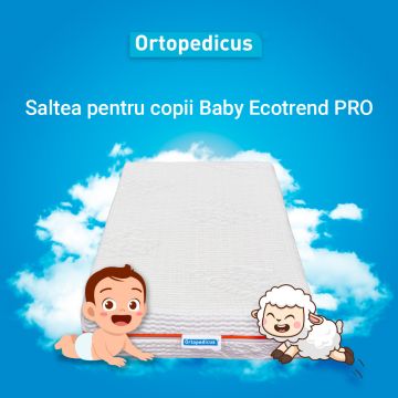 Saltea de pat pentru copii, 70x140- Baby Ecotrend PRO