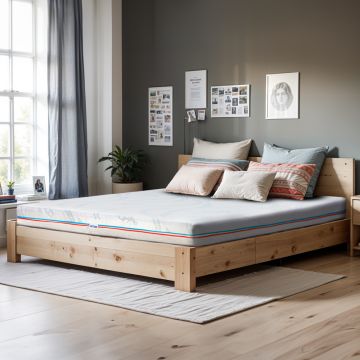 Saltea pentru copii, cu Arcuri Pocket, 160x190- Bio Cocos, Latex, Econatura