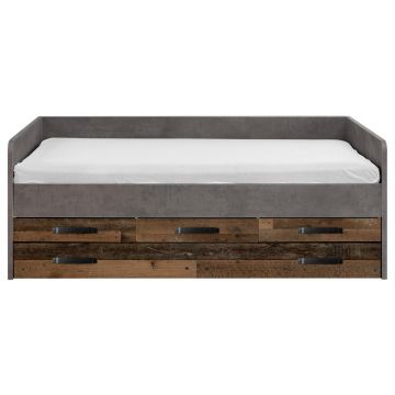 Pat Extensibil, 120/200 cm, maro, gri