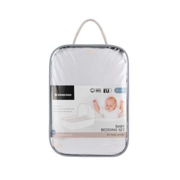 Set lenjerie copii cu 6 piese KikkaBoo Seally Me 80x40 cm din bumbac ranforce certificat OEKOTEX,compatibila patut co-sleeper sau landou,contine pernafata de pernacearceafhusa pilotapilotaprotectie impermeabila
