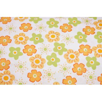 Lenjerie 5 piese patut 120x60 cm bumbac model floricele