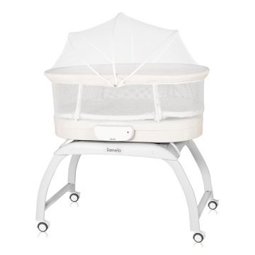 Patut balansoar, Lionelo, Coral, Cu landou ergonomic detasabil, Functie de balansare integrata, Functie de cantar, Sunete si cantece de leagan, Cu roti, Panou tactil sau telecomanda, 0-9 kg, EN 1130:2019+AC:2020,EN 16890:2017+A1:2021, Alb Patut balansoar, Lionelo, Coral, Cu landou ergonomic detasabil, Functie de balansare integrata, Functie de cantar, Sunete si cantece de leagan, Cu roti, Panou tactil sau telecomanda, 0-9 kg, EN 1130:2019+AC:2020,EN 16890:2017+A1:2021, Alb