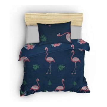 Lenjerie de pat pentru copii albastru-închis/roz pentru pat de o persoană 140x200 cm Big Filamin – Mijolnir Lenjerie de pat pentru copii albastru-închis/roz pentru pat de o persoană 140x200 cm Big Filamin – Mijolnir