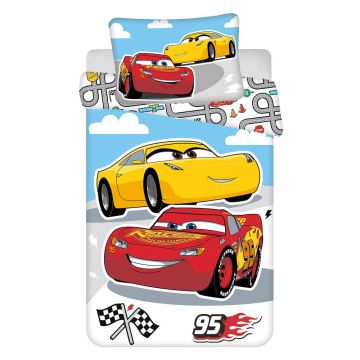 Lenjerie de pat pentru copii din bumbac pentru pătuț 100x135 cm Cars – Jerry Fabrics