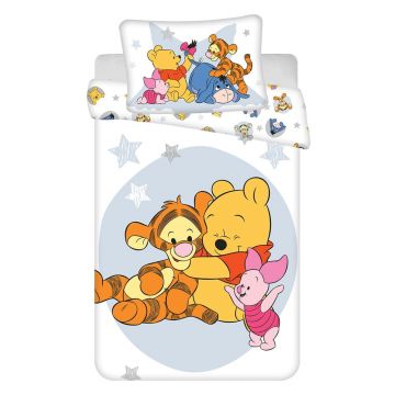 Lenjerie de pat pentru copii din bumbac pentru pătuț 100x135 cm Winnie the Pooh 