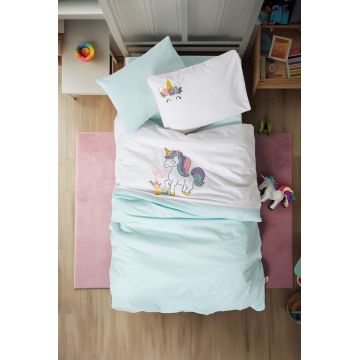 Lenjerie de pat pentru copii, Dolly - Mint, Cotton Box, Bumbac