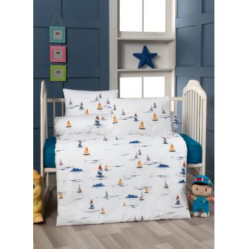 Lenjerie de pat pentru copii, Sail, Life Style, Bumbac Ranforce