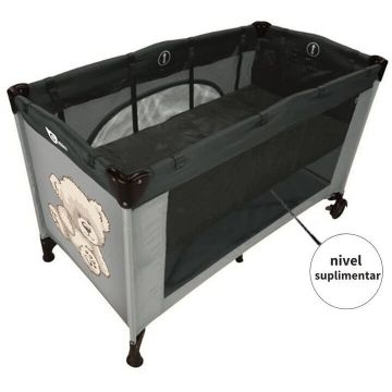 Nivel Suplimentar Pentru Patut Pliant 120x60cm Sustine Pana La 8kg Prindere Universala Gri