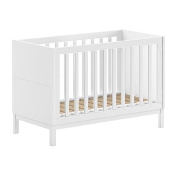 Pătuț alb din lemn de pin 60x120 cm Eva – Vipack Pătuț alb din lemn de pin 60x120 cm Eva – Vipack