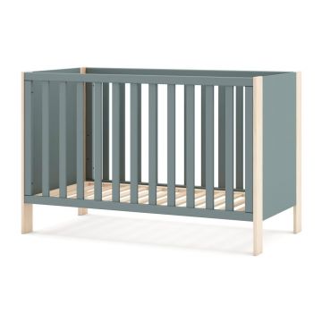 Pătuț verde/în culoare naturală 60x120 cm Esteban – Marckeric Pătuț verde/în culoare naturală 60x120 cm Esteban – Marckeric