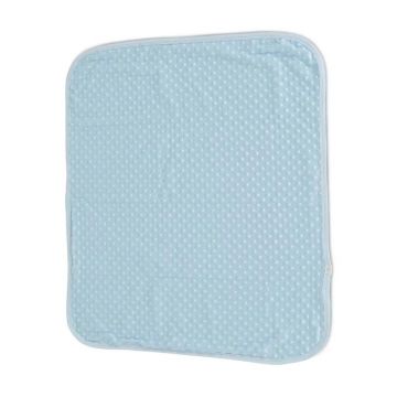 Patura pentru bebelusi 80 x 90 cm Cangaroo Bloomy Albastra