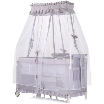 Patut pentru copii Chipolino Palace Hippo grey pliabil