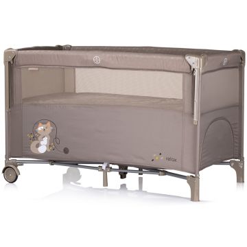 Patut pentru copii Chipolino Relax tiramisu pliabil, cu laterala culisanta