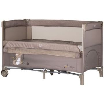 Patut pliabil Chipolino Relax tiramisu cu laterala culisanta Patut pliabil Chipolino Relax tiramisu cu laterala culisanta
