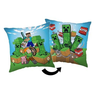 Pernă pentru copii 40x40 cm Minecraft 
