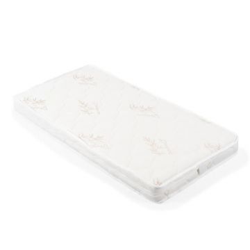 Saltea de spuma cu bambus Moni Hugzzz 60 x 120 x 10 cm Alb