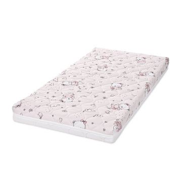 Saltea spuma si cocos Lorelli Havana 60 x 120 x 10 cm Pink Ballerina Bear