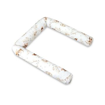 Aparatoare pentru patut, MimiNu, Tip rulou, Cu husa detasabila, Lungime 180 cm, Din bumbac certificat Oeko Tex Standard 100, Fairy