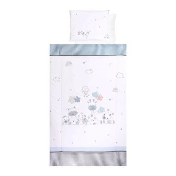 Lenjerie de pat Lorelli Classic Ranfors 4 piese Giraffe