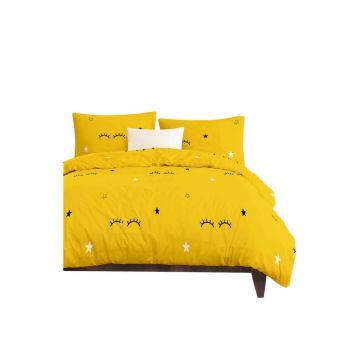 Lenjerie de pat pentru copii galbenă pentru pat de o persoană 140x200 cm Dide – Mijolnir