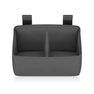 Organizator multifunctional, Lionelo, Sidepocket S, 26x12x15 cm, 2 compartimente, Universal, Constructie ranforsata, Gri