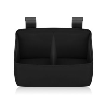 Organizator multifunctional, Lionelo, Sidepocket S, 26x12x15 cm, 2 compartimente, Universal, Constructie ranforsata, Negru