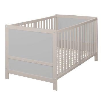 Pătuț gri cu înălțime reglabilă 70x140 cm Easy Sleep – Roba