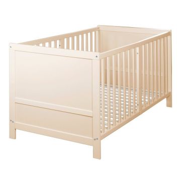 Pătuț în culoare naturală cu înălțime reglabilă 70x140 cm Easy Sleep – Roba
