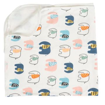 Patura din bumbac Cangaroo Mellow 85 x 85 cm Denim