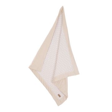 Pătură pentru copii bej din amestec de bumbac 80x80 cm Frosty Almond – Roba