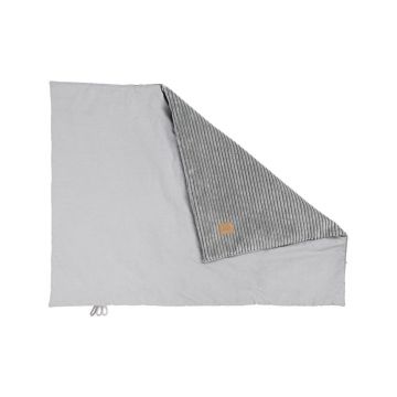 Pătură pentru copii din catifea gri 100x77 cm - Meowbaby