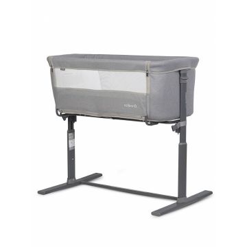Patut Co-Sleeper 2 in 1 pentru copii Colibro Nap Bassinet, cu saltea inclusa, inaltime reglabila pe 9 nivele si unghi de inclinare de 30 de grade, dimensiuni 90 x 58 cm, Dove