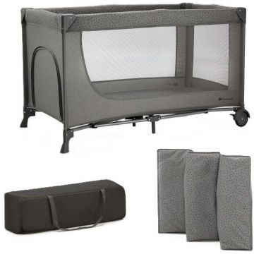 Patut Pliabil 2in1 JOY de la Nastere Gri Patut Pliabil 2in1 JOY de la Nastere Gri