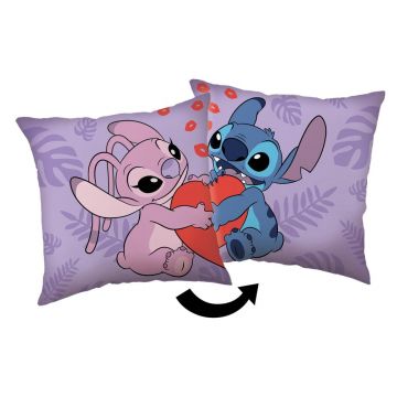 Pernă pentru copii din polar/fleece 40x40 cm Lilo and Stitch 