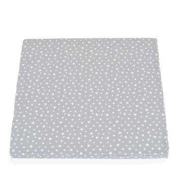 Saltea pentru tarc de joaca Moni Hugzzz Confort 88 x 88 x 5 cm Gri Stelute Albe