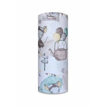 Scutec din muselina 70x80 cm Tetra model Mouse BrownYellow