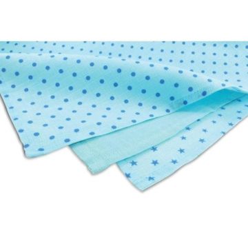 Scutece bumbac 70X70 cm 3 buc Bleu Gruenspecht 167-V2