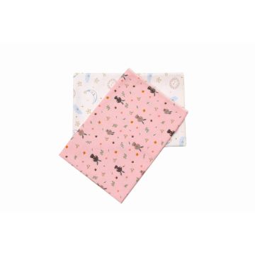 Set 2 scutece finet bebelusi KidsDecor The Bunnies and the Dreamy Sky 70x70 cm