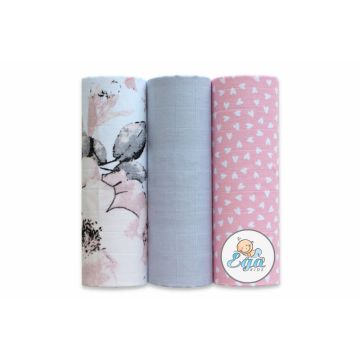 Set 3 scutece din bumbac 60x80 cm model No10