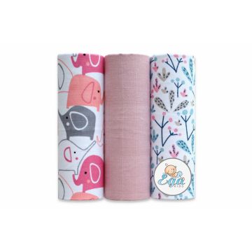 Set 3 scutece din bumbac 60x80 cm model No29