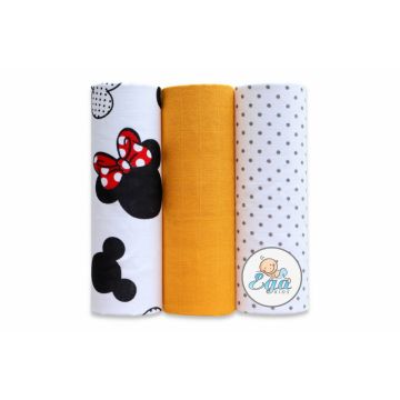 Set 3 scutece din bumbac 60x80 cm model No30