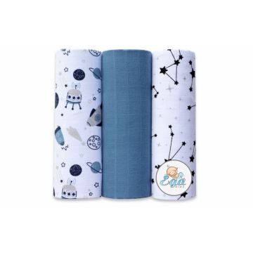 Set 3 scutece din bumbac 60x80 cm model No35