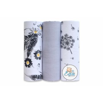 Set 3 scutece din bumbac 60x80 cm model No4