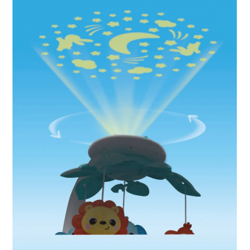 Carusel muzical mobil Winfun animalute din jungla