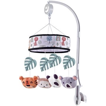 Carusel muzical pentru patut Chipolino Tropic cu prindere universala si melodii blande